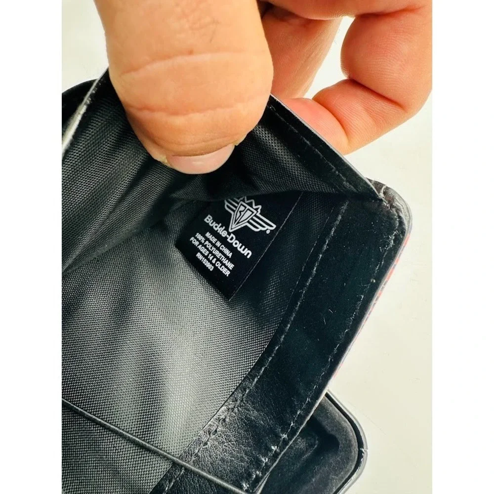 Disney Mickey Mouse Bifold Wallet Card Holder Black Cartoon Gift Mens